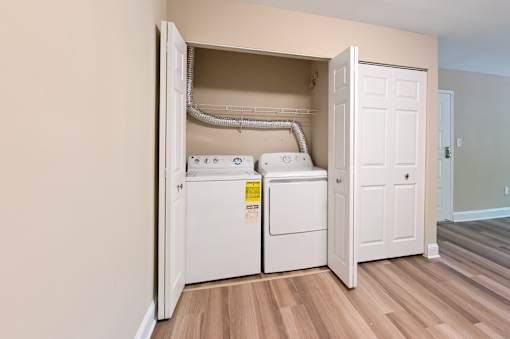 In-Home Washer & Dryer at Poplar Glen Apartments, Columbia, MD.