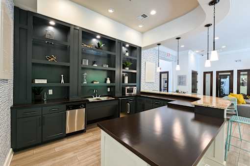 A modern kitchen at Poplar Glen Apartments, Maryland.