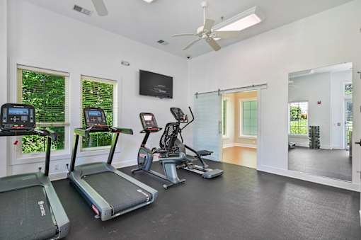 Exercise Room at Poplar Glen Apartments, Maryland.