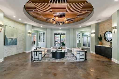 spacious clubroom at Prairie Crossing, Farmers Branch, Texas