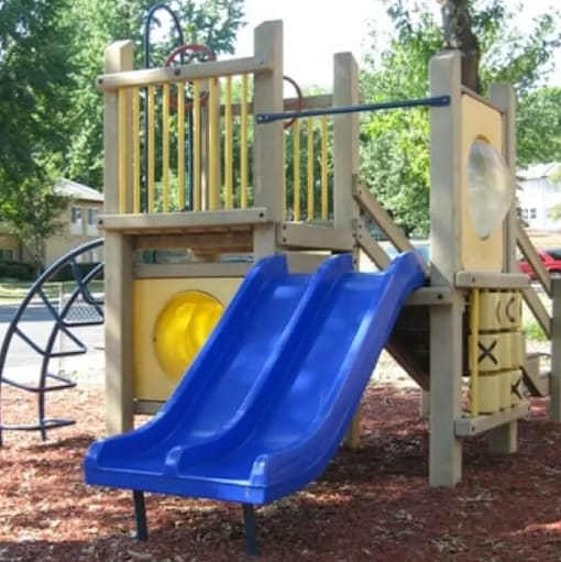 Blue slide at Potomac Ridge Apartments, Woodbridge, VA