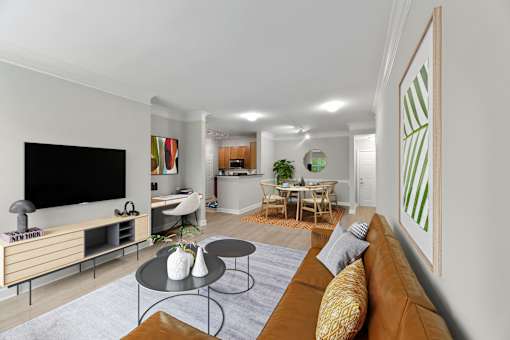 Modern Living Room at Midtown at Camp Springs, Camp Springs, MD
