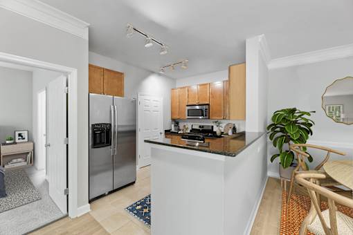 Modern Kitchen with Counter at Midtown at Camp Springs, Camp Springs, MD, 20746