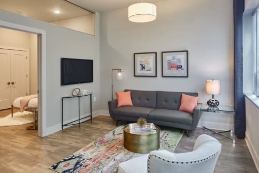 Living Room at The Oxford Apartments, Oxon Hill Maryland