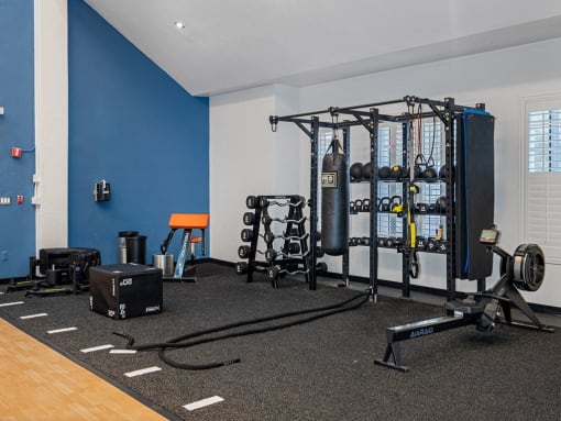 Crossfit area of the fitness center
