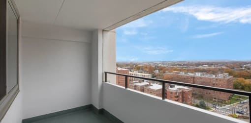 a balcony or terrace at the envoy hotel abuja at The Ivanhoe Apartments, New Jersey