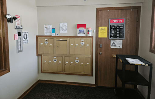 a door with a sign on it that says open
