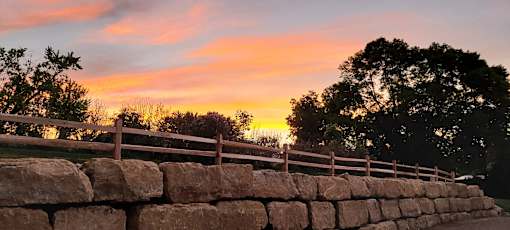 Sunset behind A building
