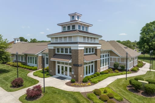 a large building with a tower on top of it
