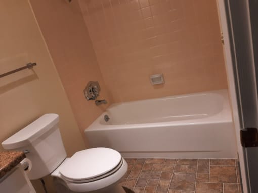 Bathroom in Eagle Cap Cottonwood Apartments in Joseph, Oregon