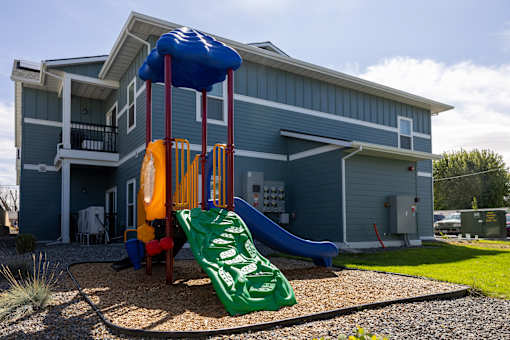 our apartments have a playground with lots of toys for children