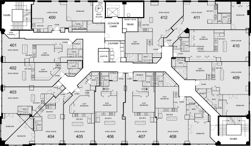 the floor plan shows the different floors of a house