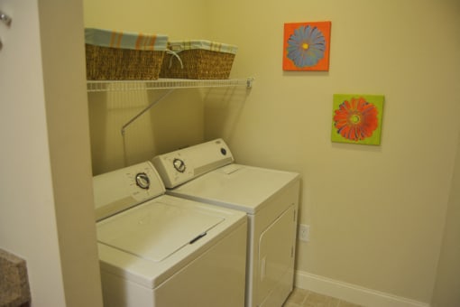 Private in home washer and dryers