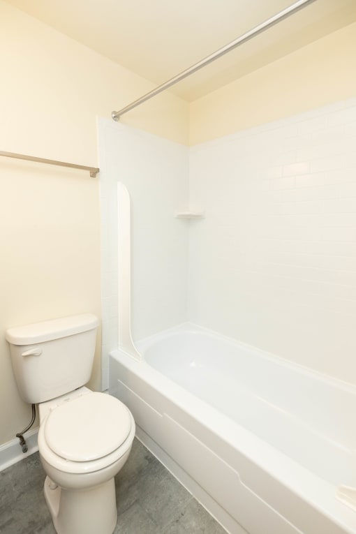 a bathroom with a toilet and a bathtub at Seminary Roundtop Apartments, Lutherville, MD
