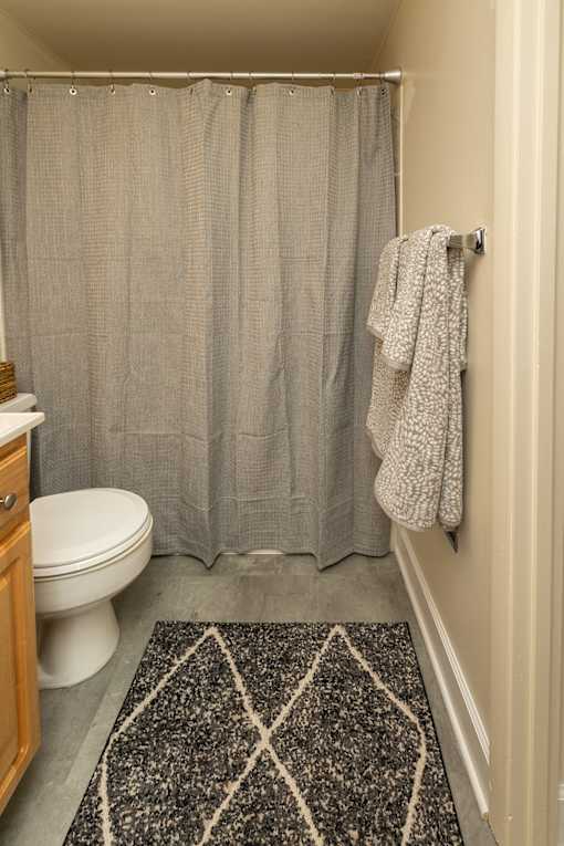 Bathroom with toilet at The Brittany Apartments, Maryland