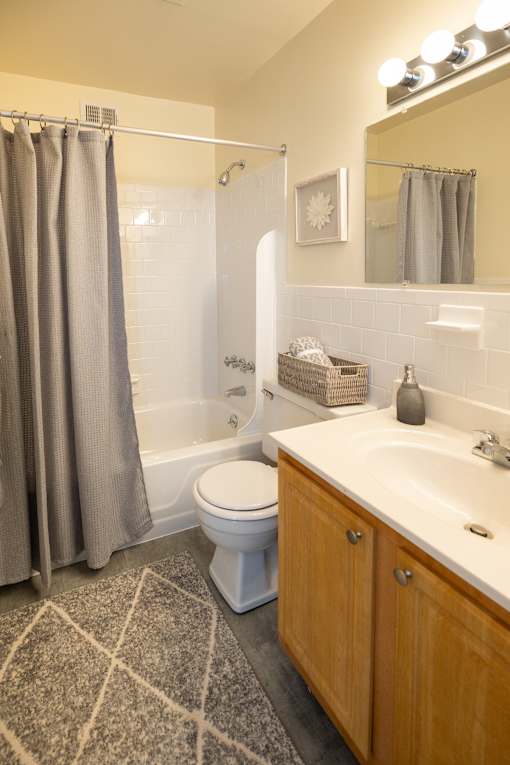Modern Bathroom at Chapel Valley Townhomes, Maryland