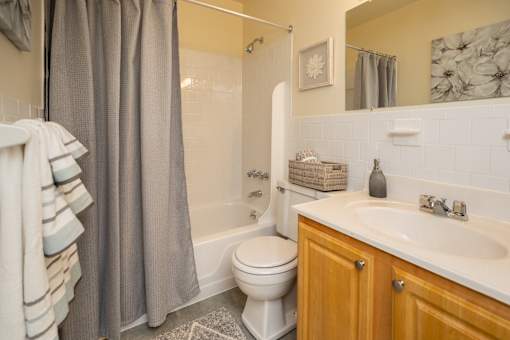 Bathroom at Rockdale Gardens Apartments*, Baltimore.