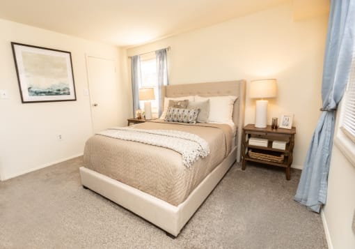 Bright Lights in bedroom at Seminary Roundtop Apartments, Lutherville
