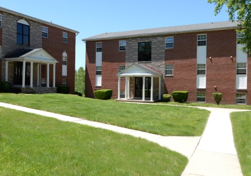 Front exterior at Colony Hill Apartments & Townhomes, Baltimore, MD