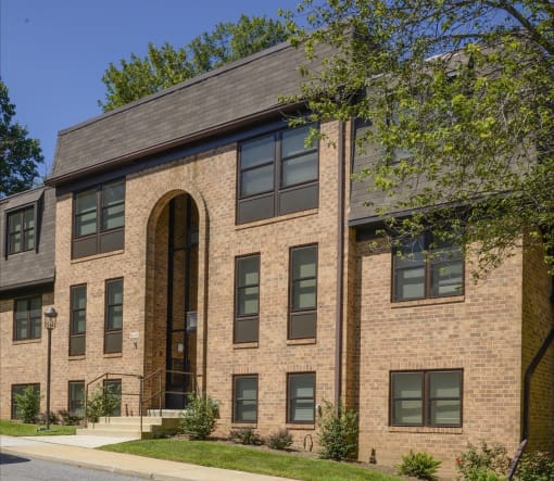 Front facade exterior at Charlesgate Apartments, Maryland