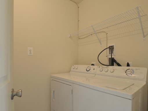Washer and dryer in each townhome at The Pointe at Manorgreen Townhomes, Baltimore, MD