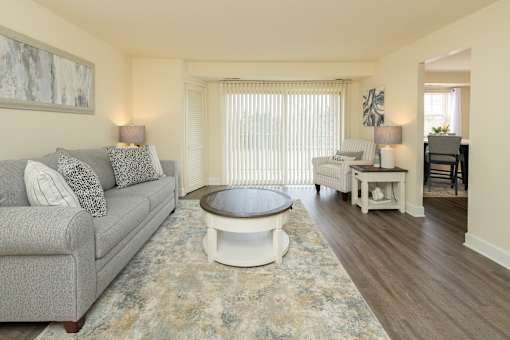 Living Room Interior at Security Park Apartments*, Maryland, 21244