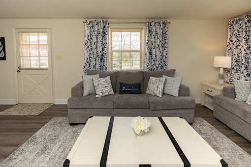 Modern Living Room at Chapel Valley Townhomes, Nottingham