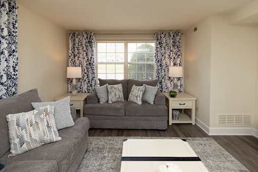 Spacious Living Room at Chapel Valley Townhomes, Maryland