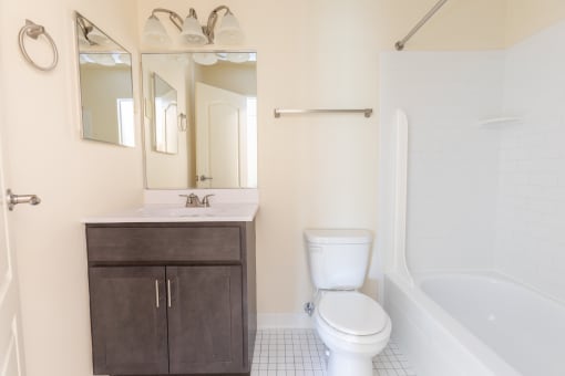 Renovated Bathroom at Seminary Roundtop Apartments, Lutherville