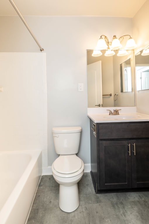 Bathroom at Cub Hill Apartments, Baltimore