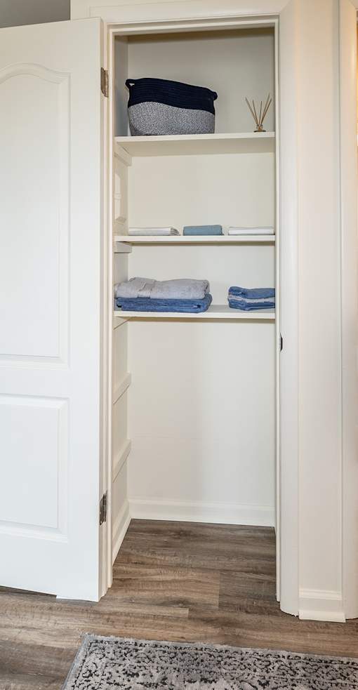 Closet space at Windsor House Apartments*, Baltimore