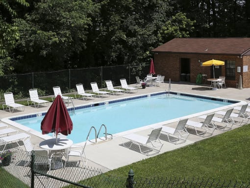 Private swimming pool at Ivy Hall Apartments*, Towson, MD