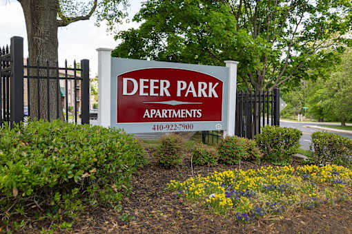Welcoming Signage at Deer Park Apartments, Randallstown Maryland