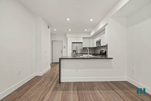 Open-Concept Kitchen with Countertop Bar