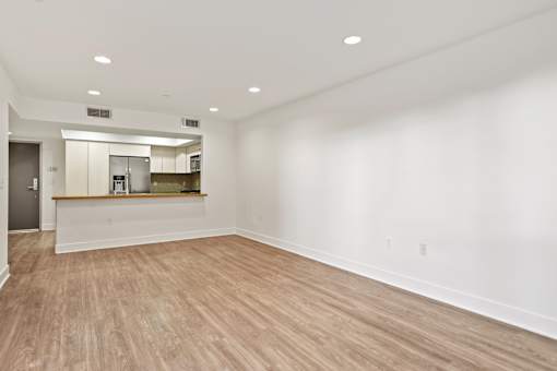 Open-Concept Dining and Living Room Space