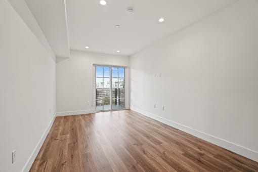 Large-Size Living Room with Balcony