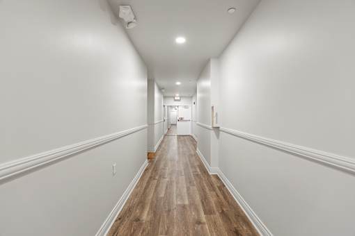 Hallway with Vinyl Flooring