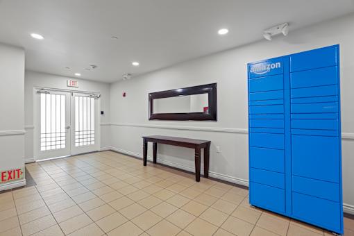 Resident Package Locker Located in Lobby Area