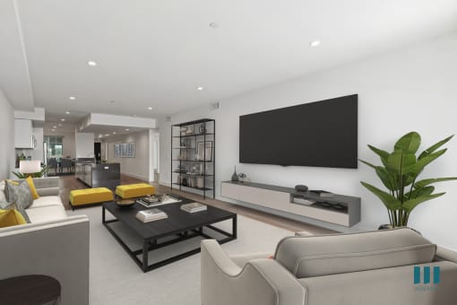 Open-Concept Living and Dining Room