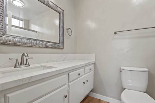 Bathroom with Under-the-Sink Cabinet Storage
