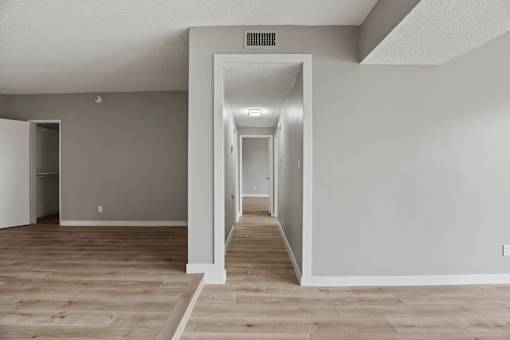 Living Room and Hallway to Bedrooms