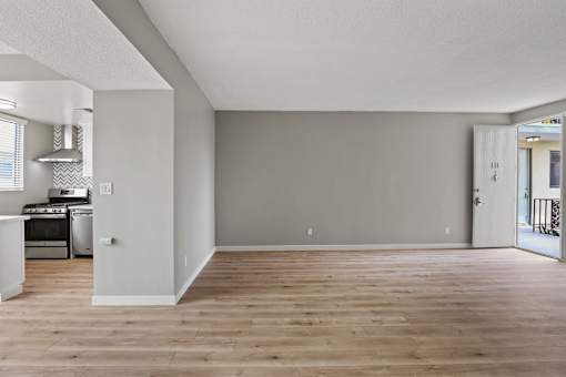 Front Entrance and Living Room Area