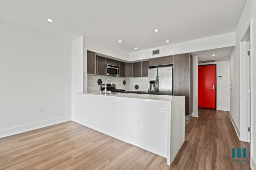 Open-Concept Kitchen with Countertop Bar