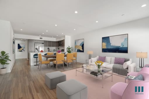 Open-Concept kitchen, Dining, and Living Room