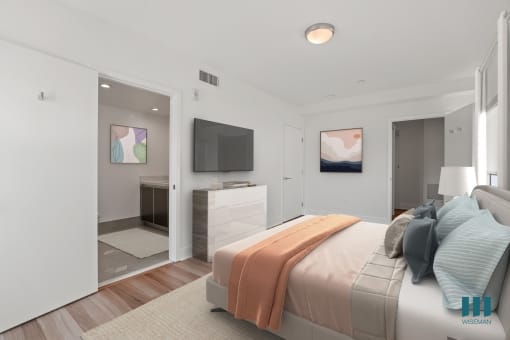 Bedroom with Bathroom and Walk-In Closet