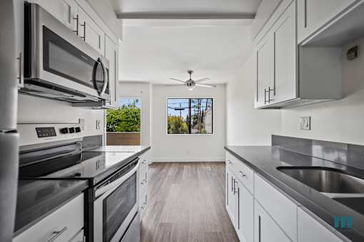 Kitchen with Stainless-Steel Appliances and Ample Cabinet Storage
