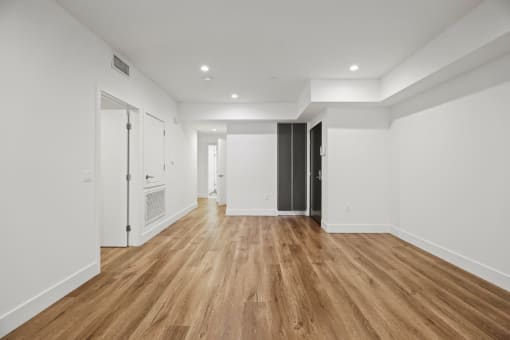 Front Entrance and Built-In Storage Cabinets