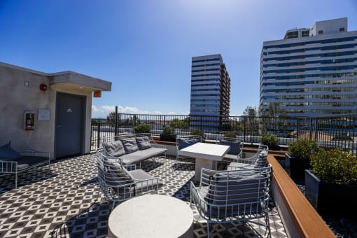 Seating Area on the Rooftop Terrace