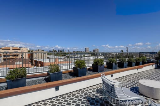 City Views from the Rooftop Deck