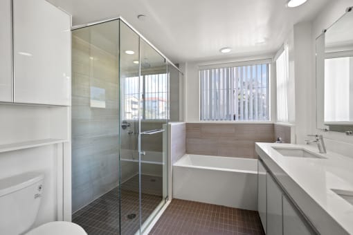 Bathroom with Full-Size Shower and Bathtub
